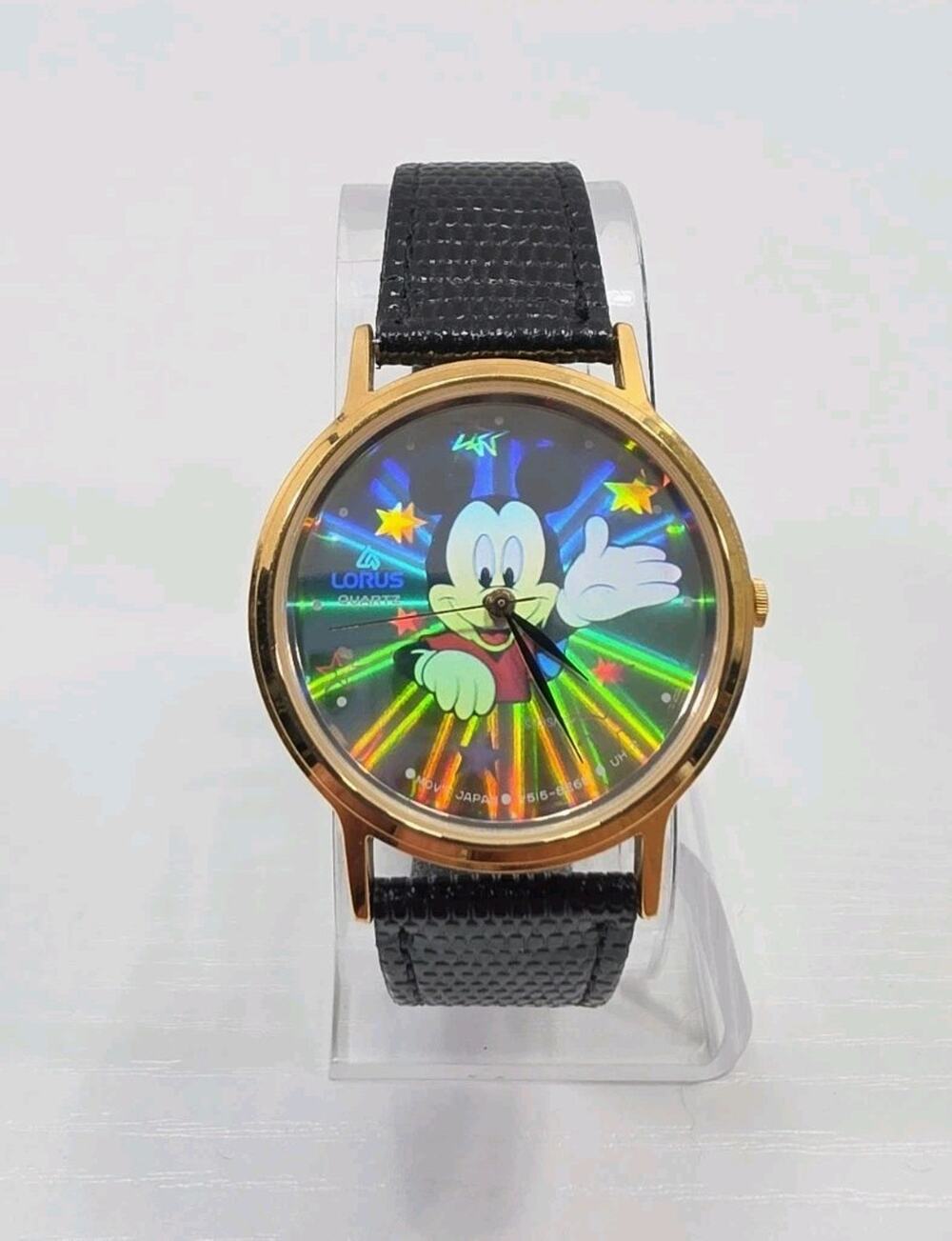 Lorus Disney Mickey Mouse Mens Watch 35mm Hologram V515-8A00 - New Battery W272